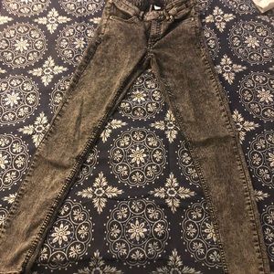 Stone wash black jeans